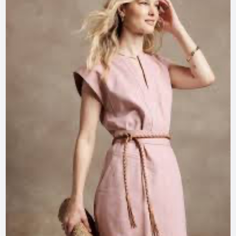 Banana Republic Factory Split Neck Mini Dress size M